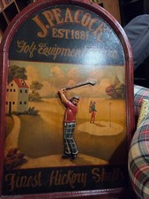 quadro in legno  GOLF  vintage