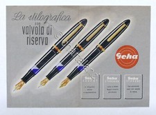 Brochure - Geha la stilografica con valvola di riserva - anni '50