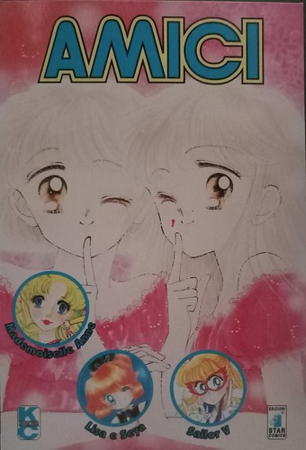 Cartolina amici fumetto - cartolina,
