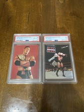 1998 The Rock Rookie lotto di 2 Psa Bundle WWF Superstarz Psa quasi come nuovi