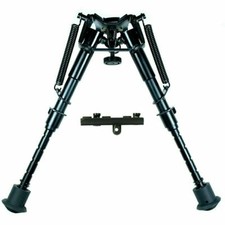 Bipiede fucile caccia cecchino ritorno molla regolabile da 6" a 9" con adattatore KeyMod