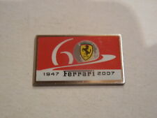 placchetta auto ferrari 60° anniversario 1947 2007 15x25mm