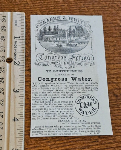 Harper weekly 1860 clarke - ad,