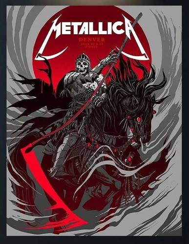 Poster metallica m72 2025 - poster,