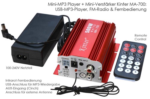 Mp3 player kinter 700 - mp3, ma-700