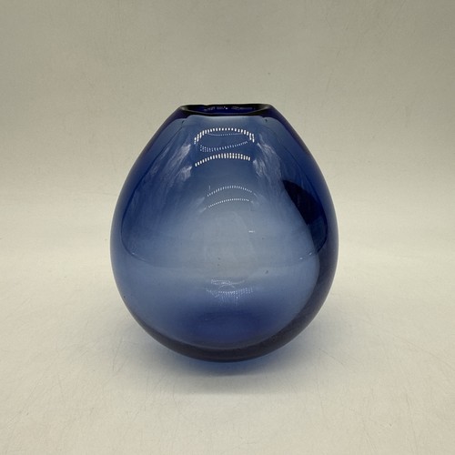 Vaso vintage vetro blu - vaso,