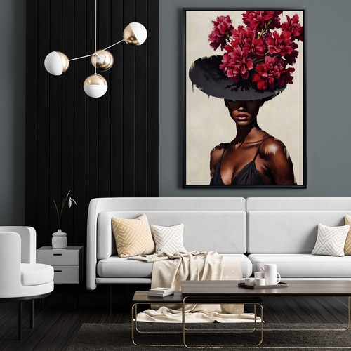Elegante arte donna nera - ,, moda