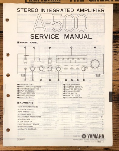 Yamaha 500 amplificatore - a-500,