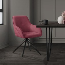 Sedia da pranzo rosa antico