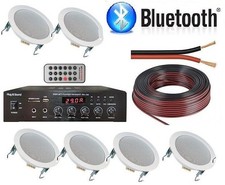 IMPIANTO AUDIO FILODIFFUSIONE INCASSO AMPLIFICATO 100V amplificatore + 6 casse