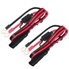 2x Connettore Cavo 12V Terminale Della Batteria 16AWG Con Fusibile 10A Auto Moto