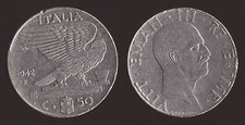 50 CENTESIMI 1942 IMPERO -