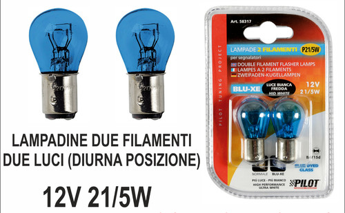 Coppia lampadine bianche luce - bianche,