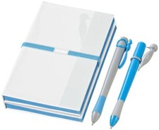 Set regalo Forest con notebook blocco appunti piu 2 penne a sfera con an 0G1X
