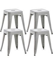 set 4 sedie stile industriale nuove sgabelli 