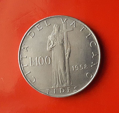 100 lire 1958 vaticano k914 - 100,