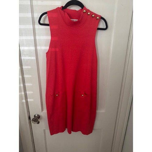 Abito maglione smanicato rosso