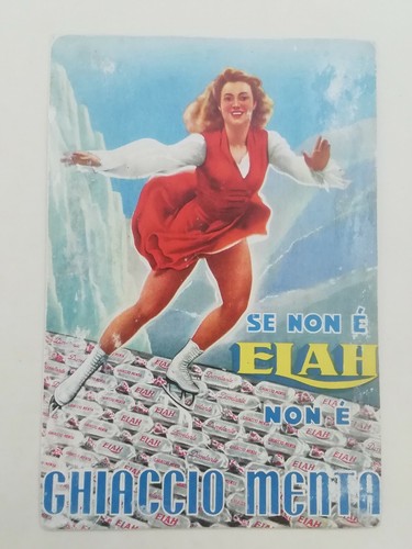 Cartolina pubblicitaria elah - pubblicitaria,