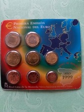 SPAGNA 1999 serie Divisionale 8 valori 1 2 5 10 20 50 cent 1 2 euro in FDC