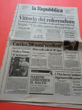 LA REPUBBLICA 18-1-1993 CRAXI TOTO' RIINA PACCIANI IL MOSTRO DI FIRENZE BUSCETTA