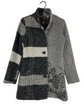 DESIGUAL Cappotto Giacca Donna 32% Lana Taglia 36 - S