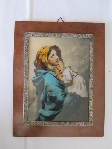 Quadro antico stampa - , madonna