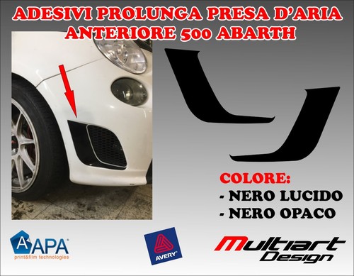 Adesivo per abarth presa - per,