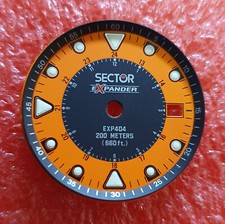 quadrante 28 mm sector expander exp 404 200m dial watch zifferblatt parts spares