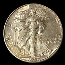 1944-D 50C Mezzo Dollaro