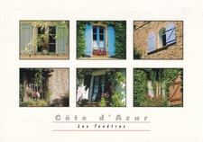 Multi-View Postcard of Windows of the French Riviera - Côte d'Azur Postcard
