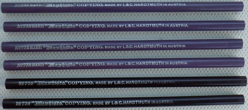 Vintage copying pencils - copying,
