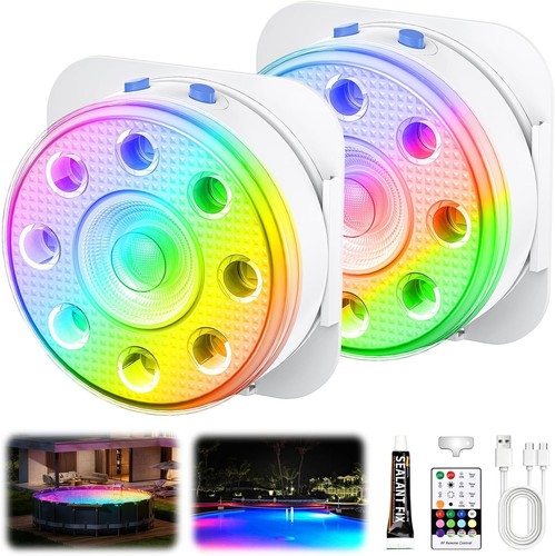 Luci subacquee led rgb - 2x,