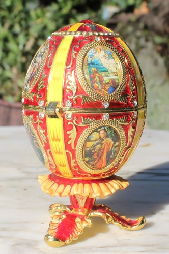 Uovo stile fabergé vintage - uovo,