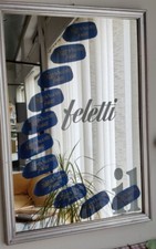 specchio pubblicitario vintage FELETTI   Cm45x 65cm Originale Anni 80'