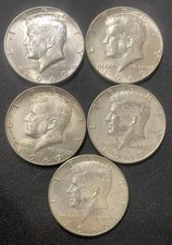 Tre monete argento USA mezzo dollaro 1969-D One 1967-P One Kennedy 1969-D One 1967-P
