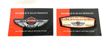 Harley Davidson 100 Years Of Great Motorcycles 97891-03V , 97847-02V Patches