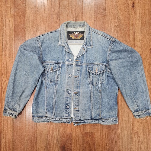 Giacca denim harley davidson - giacca,