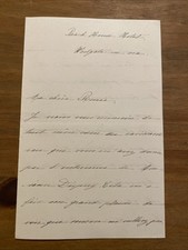 Marie Isabelle D’ORLÉANS (1848-1919) Comtesse de Paris. AUTOGRAPHE