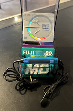 Sony Portable Minidisc Player Model MZ-E62 MD Walkman funzionante + 3 MD vergini