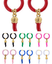 Cerchi Acciaio pendente Corno Fortunato 7 Colori per 7 tipologie di POSITIVITA'