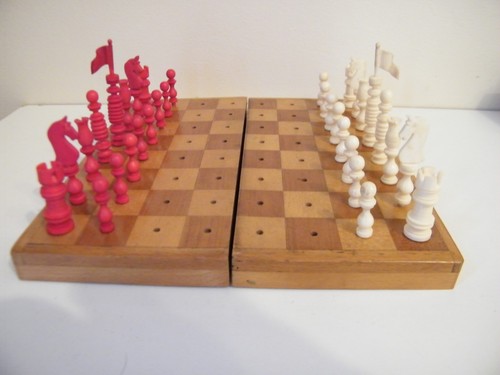 Antico set scacchi - antico,
