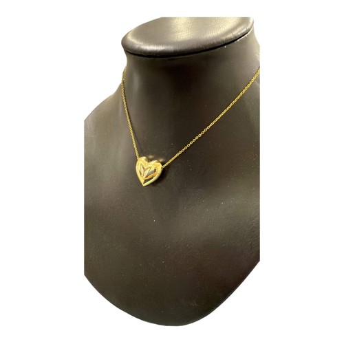 Collana cuore dorato vintage - collana,