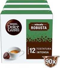 90 Capsule Caffe Espresso Compatibili con Nescafe Dolce Gusto Miscela Robusta