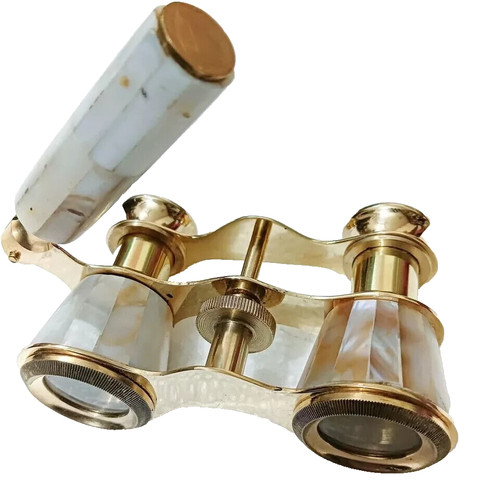 Antico binocolo ottone - in,