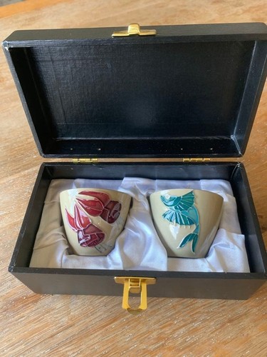 Moorcroft pottery pair of - a,