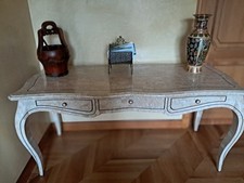 Tavolo scrivania intarsiato in