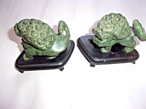 Sculture vintage pietra verde