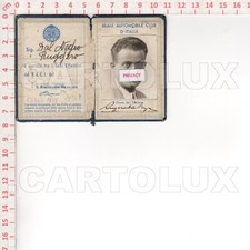 F8723 TESSERA 1939 RACI REALE AUTOMOBILE CLUB D’ITALIA CON FOTO DAL NEGRO