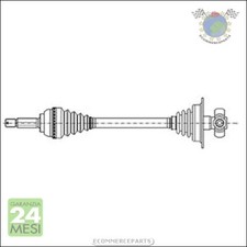 Semiasse metelli anteriore - semiasse, sx