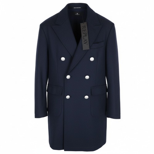 Replay cappotto uomo - blu, in